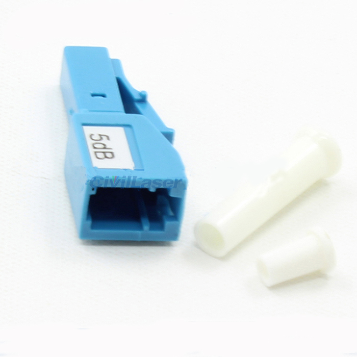 LC SM Yin And Yang Type Fiber Optic Attenuator Without Ears 5dB - Click Image to Close